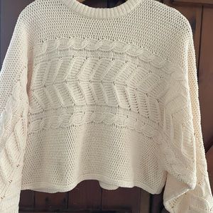 Planet Gold Juniors' Crop Sweater NWT